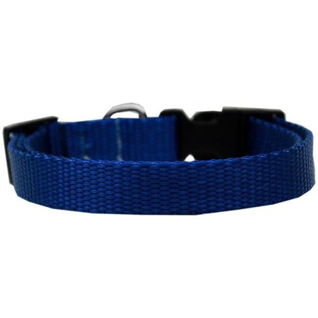 MIRAGE PET Mirage Pet 124-1 BLCT Plain Nylon Cat Safety Collar; Blue 124-1 BLCT